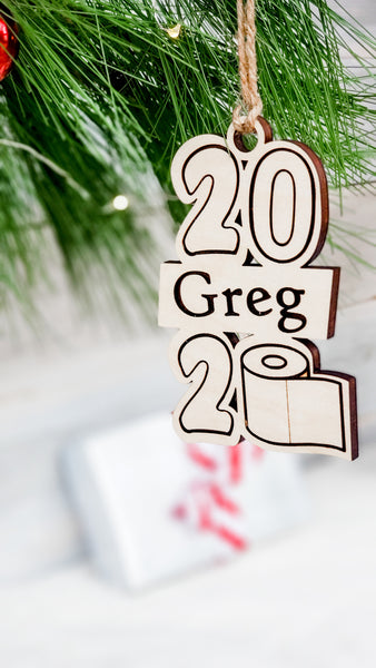 Personalized 2020 Toilet Paper Ornament