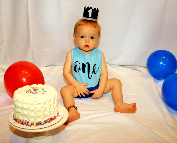 Boy's First Birthday Crown